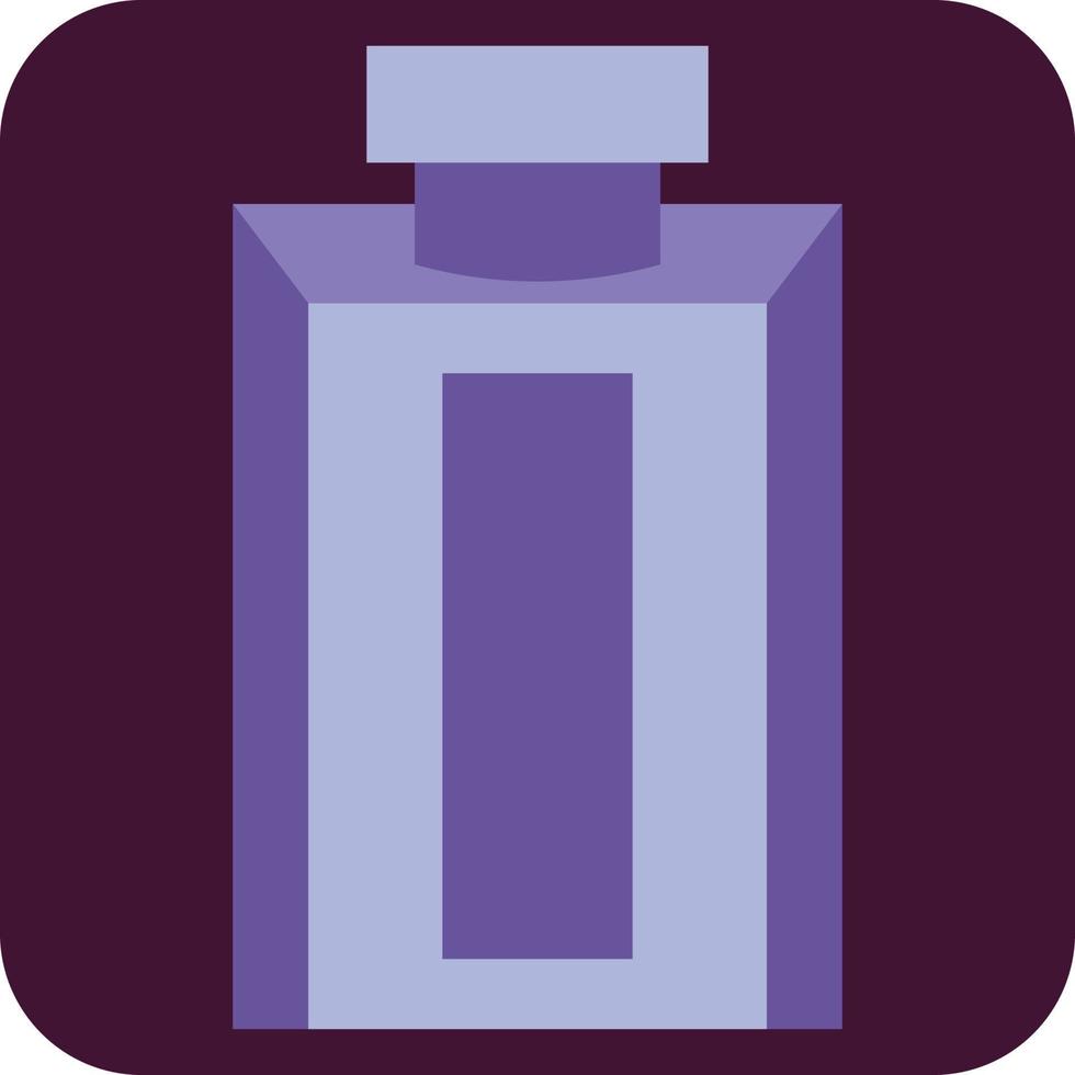 Purple man perfume, illustration, vector, on a white background. vector