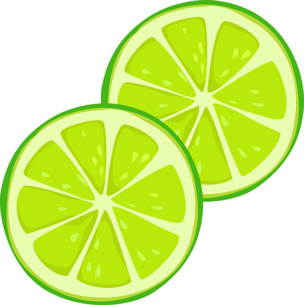 rodajas de limón, ilustración, vector sobre fondo blanco