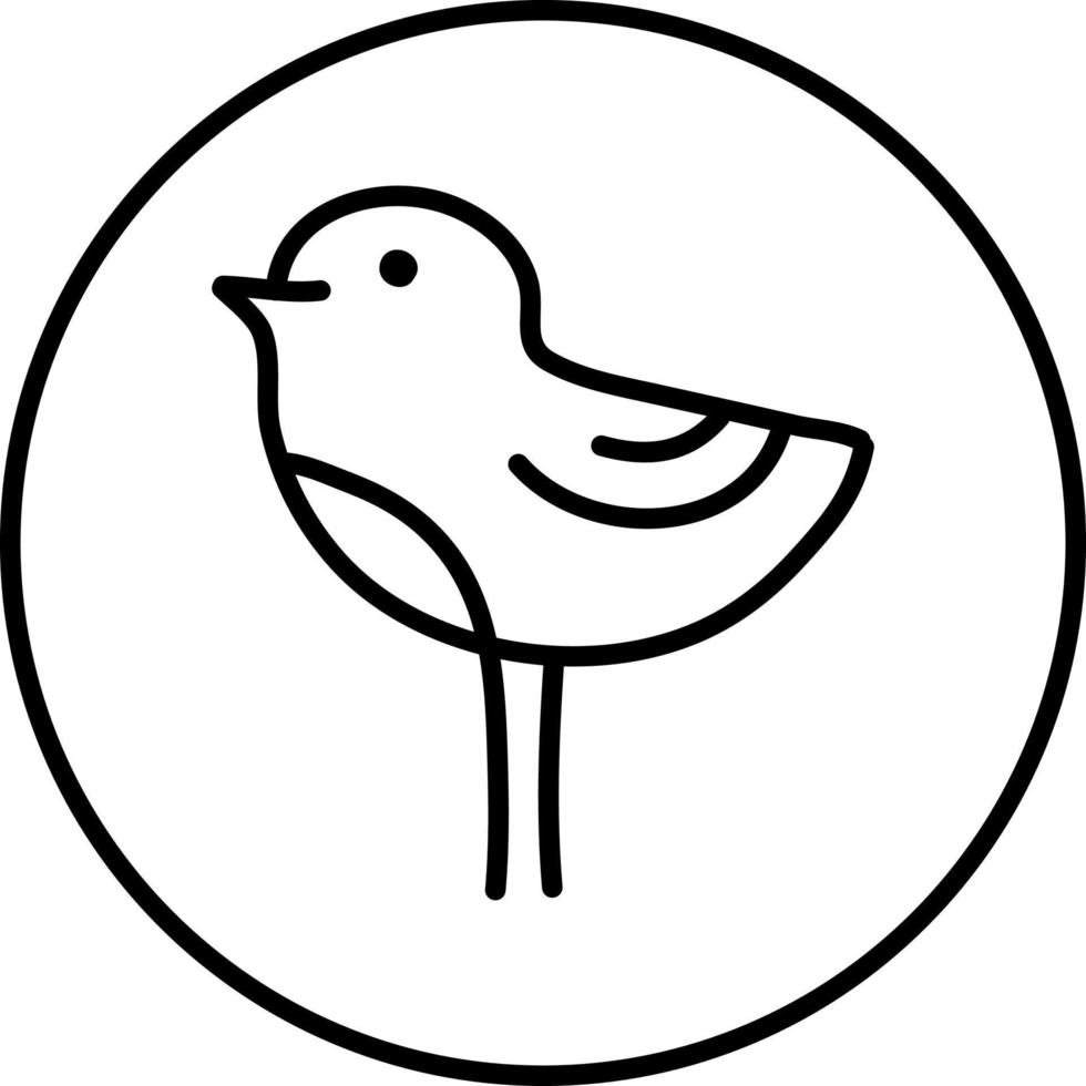 Bird with long legs, illustration, on a white background. vector