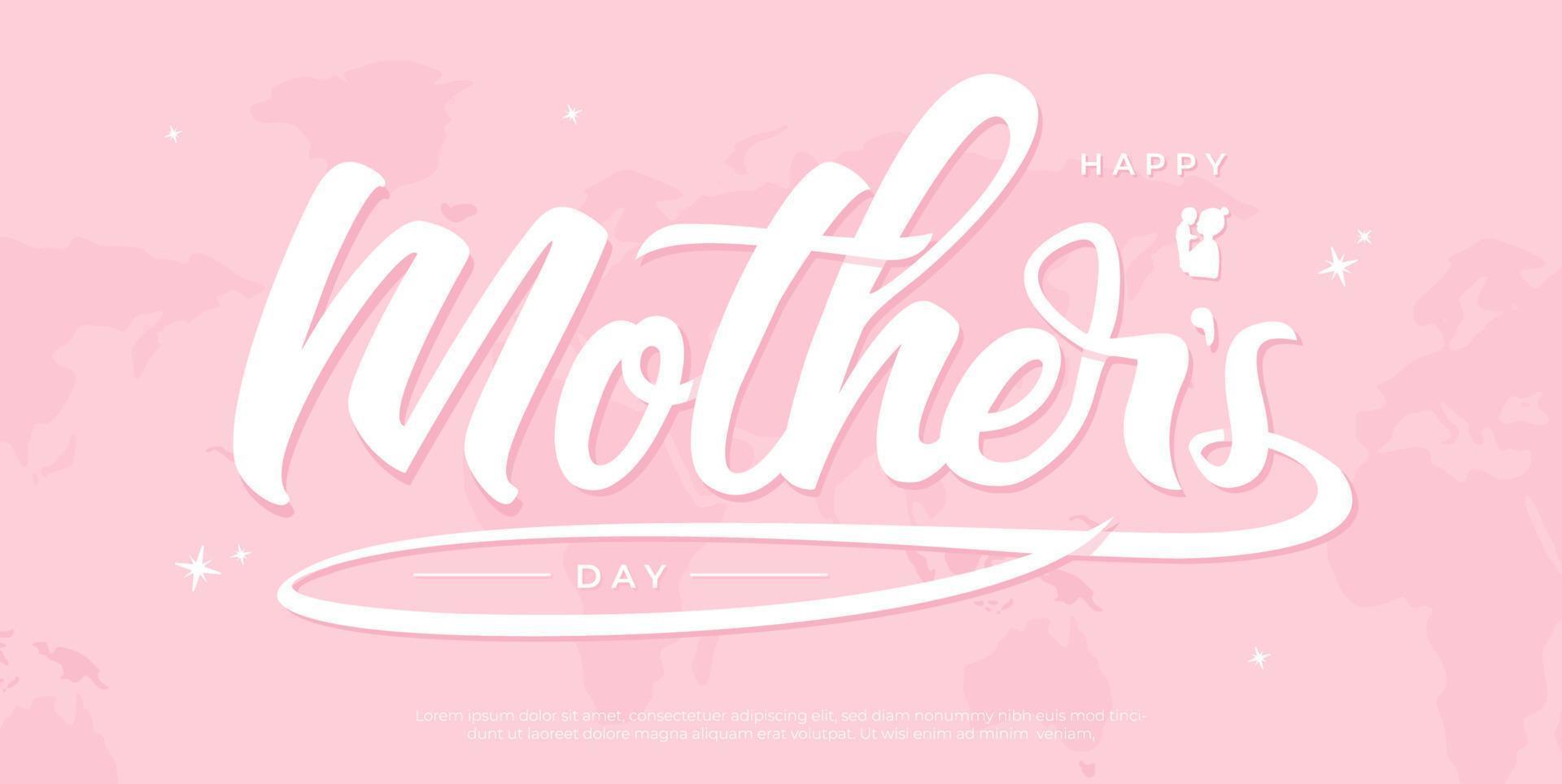 Mother's day concept illustration banner vector