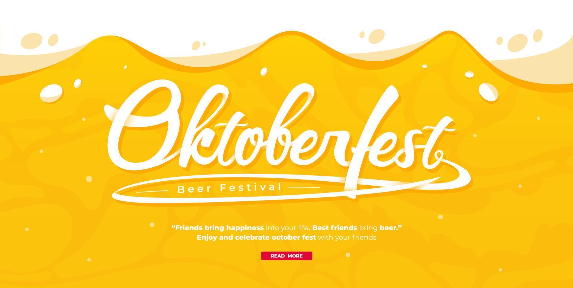 Oktoberfest concept illustration vector