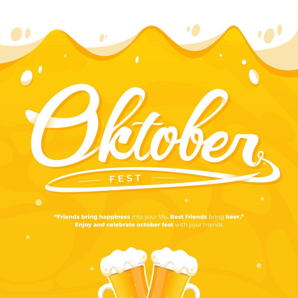 ilustración del concepto de oktoberfest vector