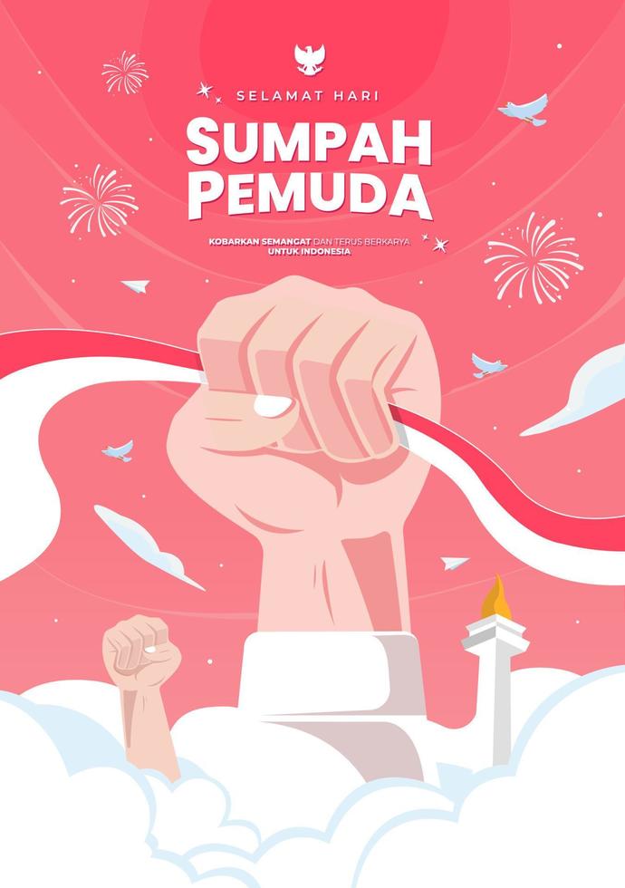 Selamat Hari Sumpah Pemuda Means Happy Indonesian Youth Pledge