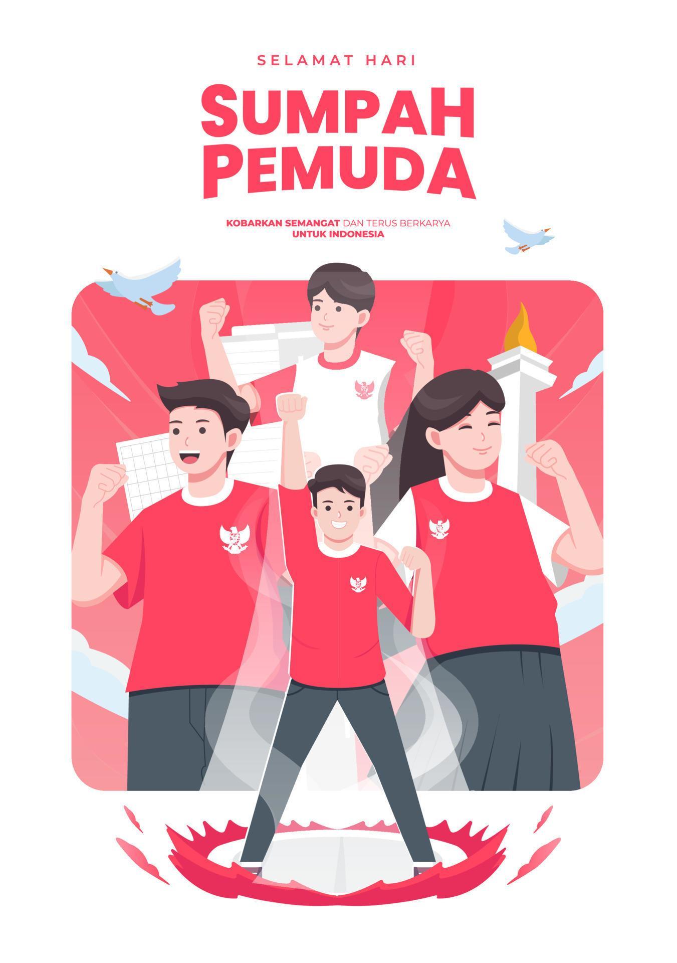 Selamat Hari Sumpah Pemuda Means Happy Indonesian Youth Pledge