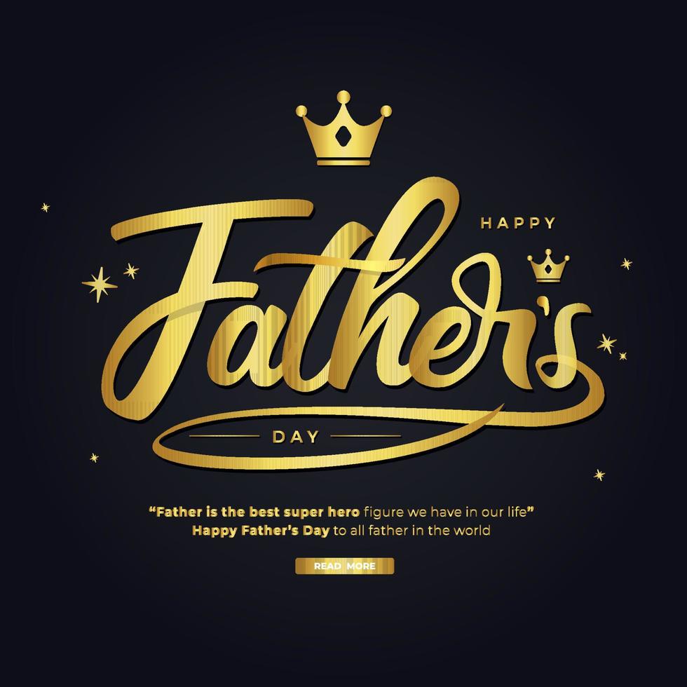 Father's day vector concept illustration