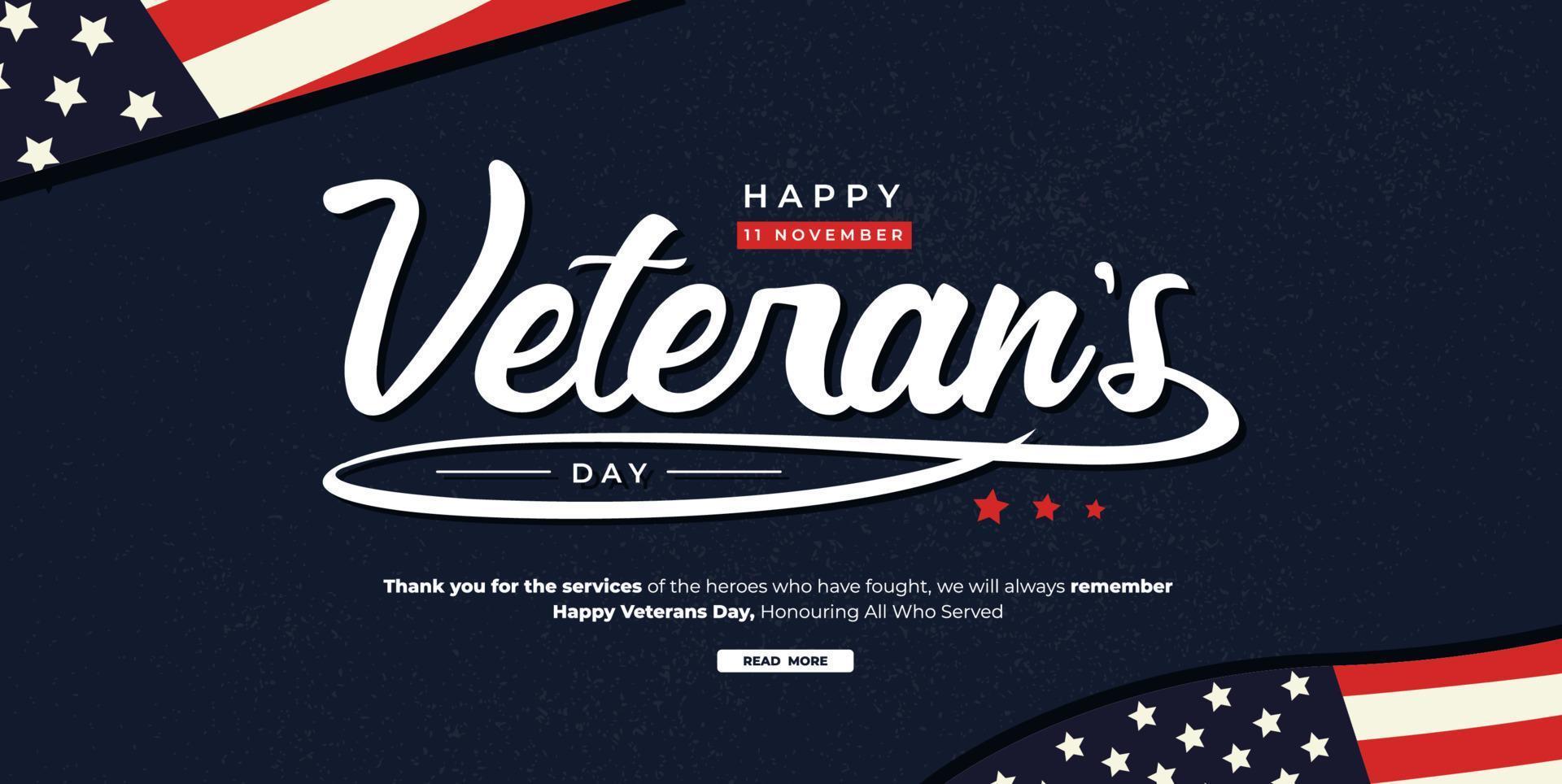 Veterans day vector concept illustration