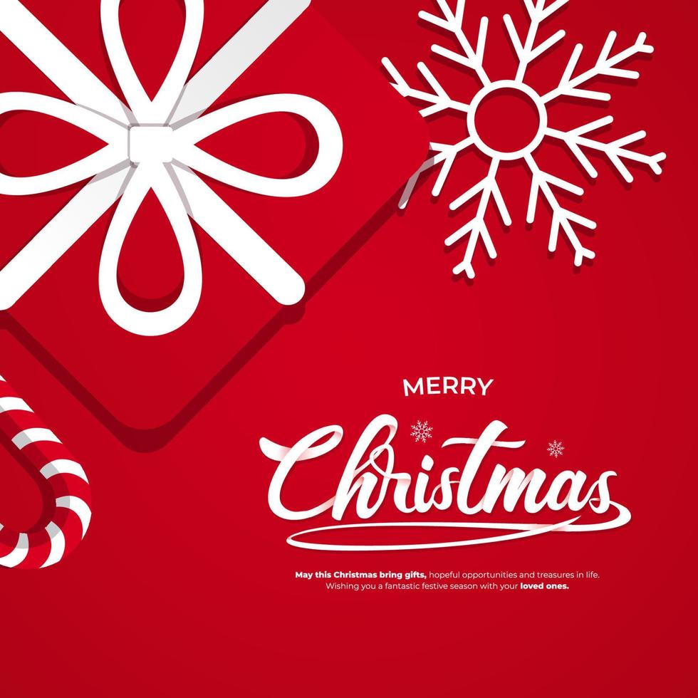 Christmas with lettering concept background vector