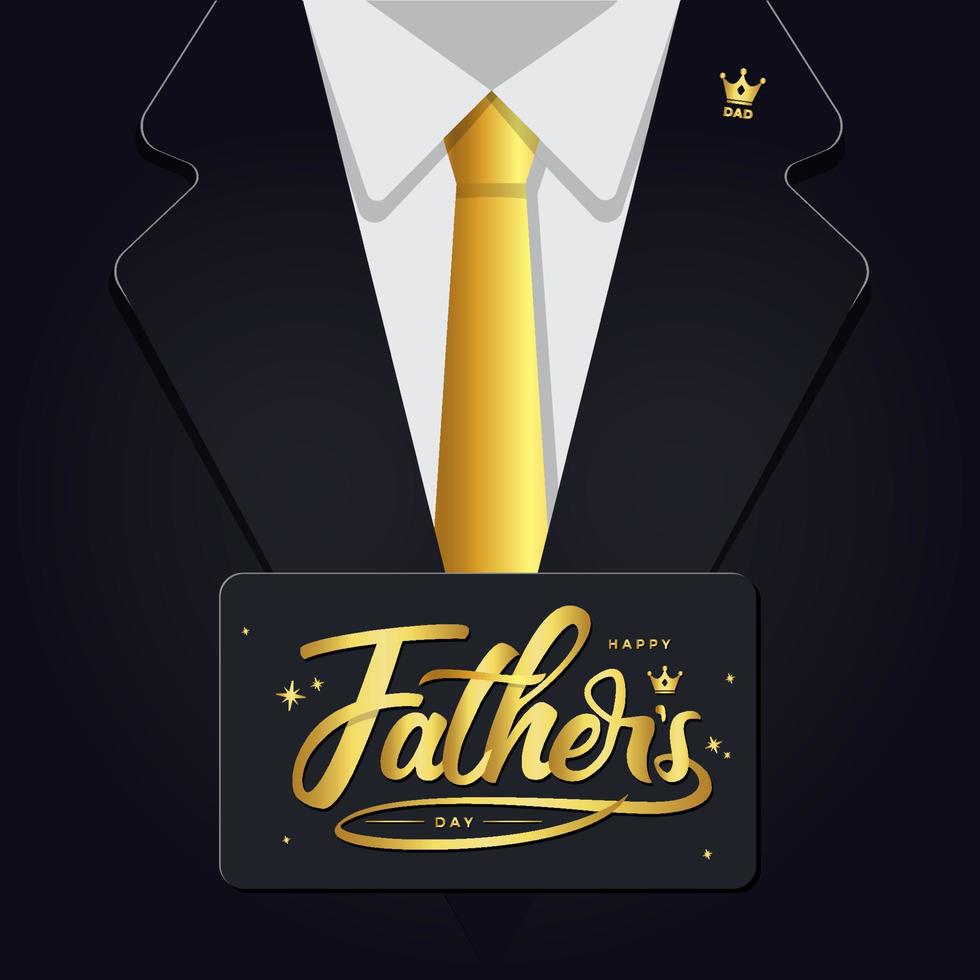 Father's day vector concept illustration