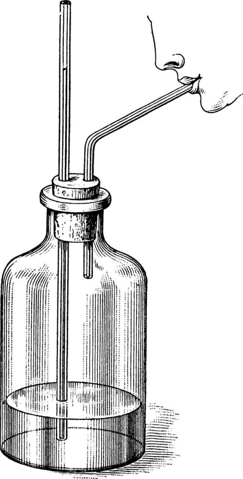 Measuring Pressure, vintage illustration. vector