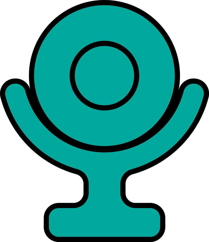 Technology device camera, illustration, vector on a white background.