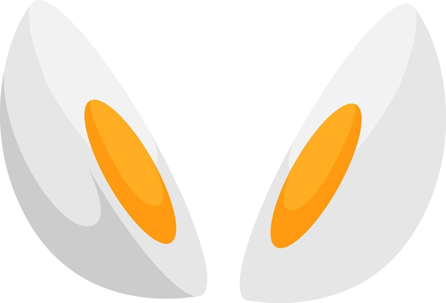 Egg, illustration, vector on white background.