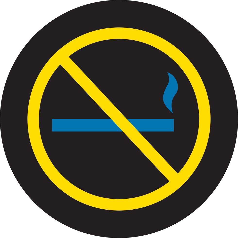 No smoking, illustration, vector on a white background.