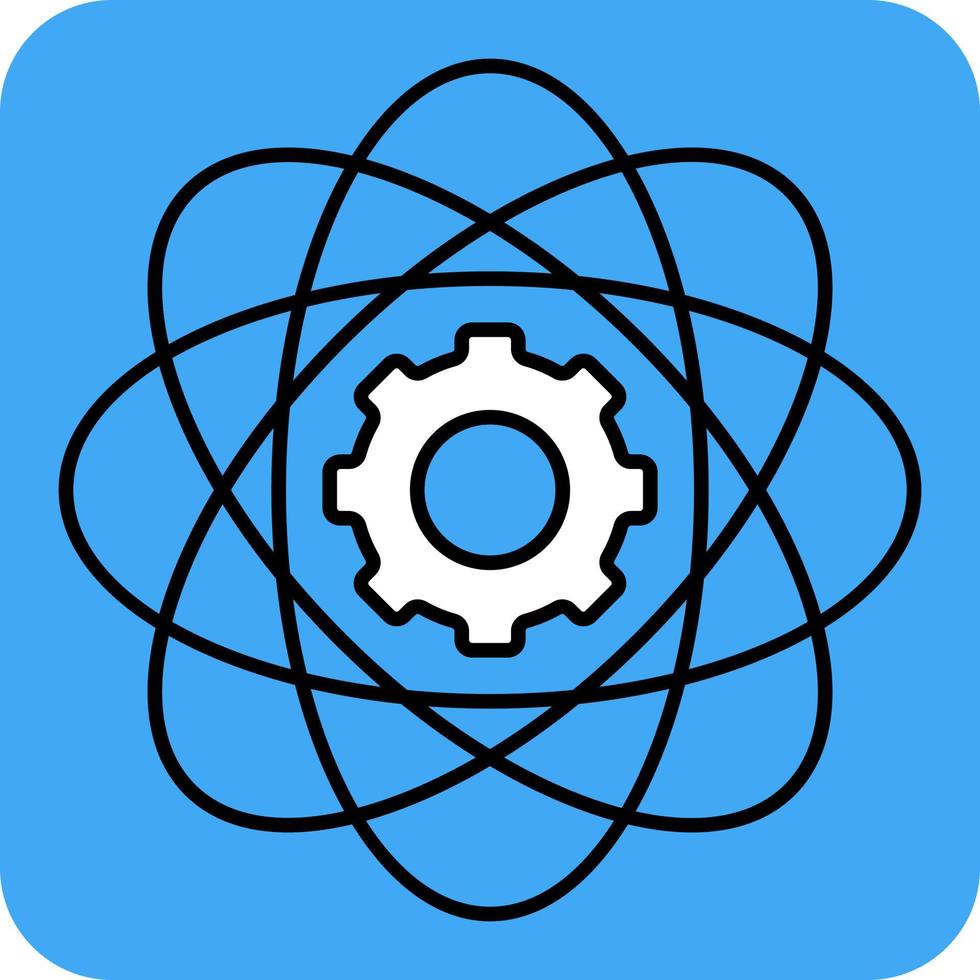 Gear analytics, illustration, vector, on a white background. vector