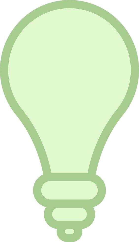 Eco green lightbulb, illustration, vector on a white background.