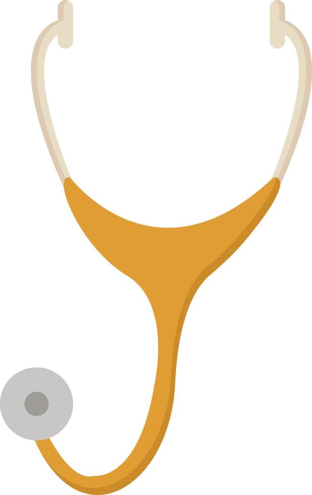 Stethoscope, illustration, vector on white background.