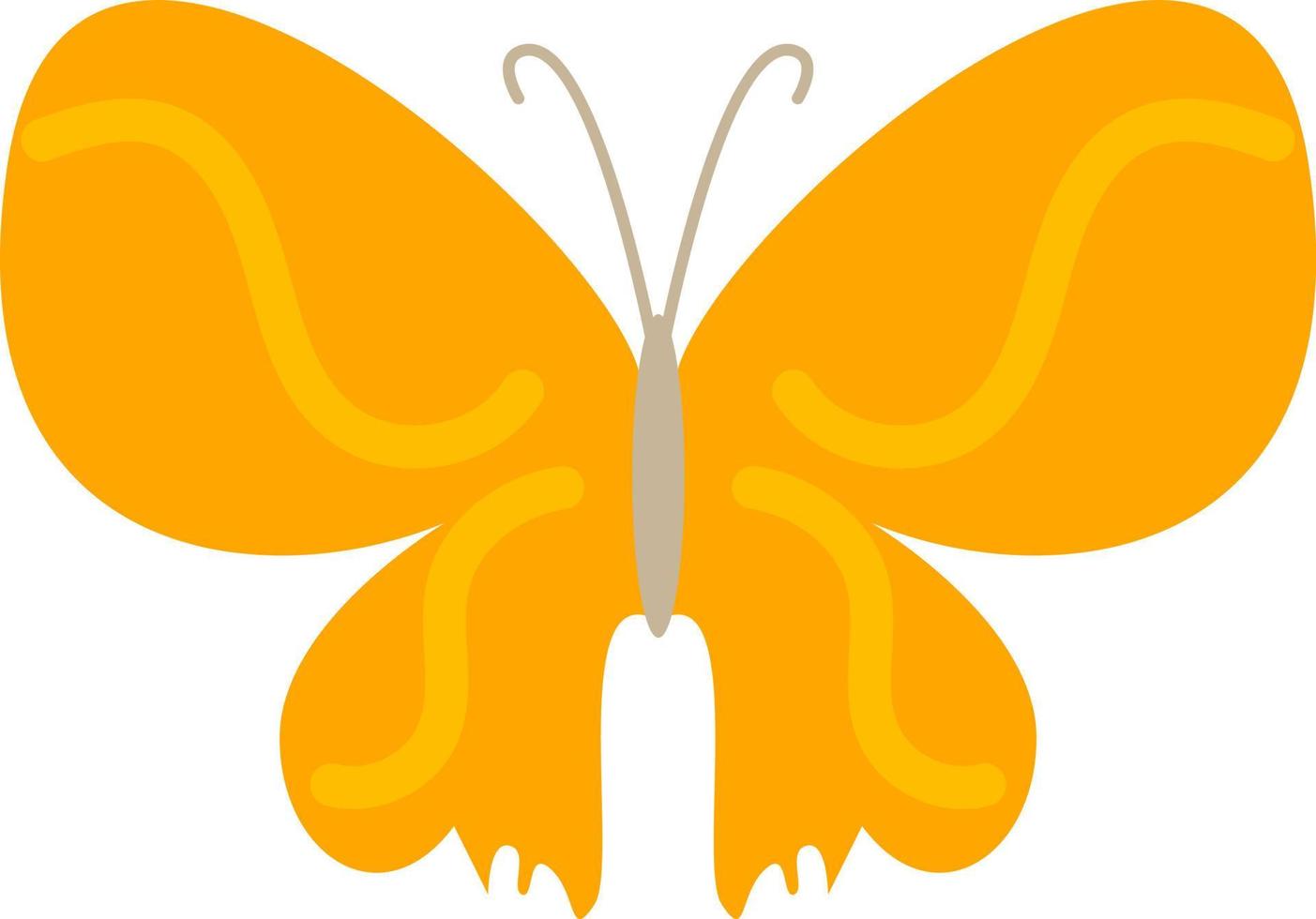 Bright colored butterfly, illustration, vector, on a white background. vector