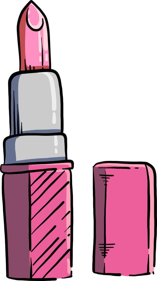 Pink pomade, illustration, vector on white background