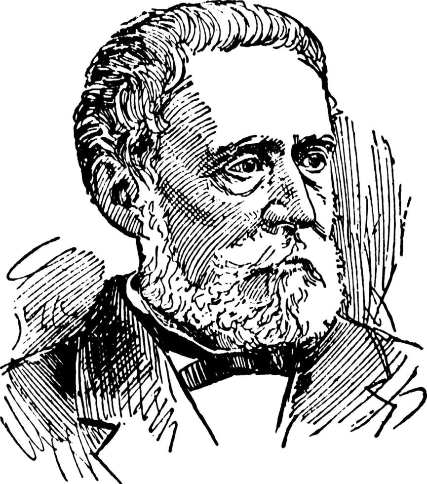 juan c. fremont, ilustración de la vendimia vector