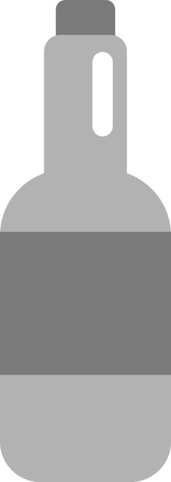 Wine bottle, illustration, vector on a white background.