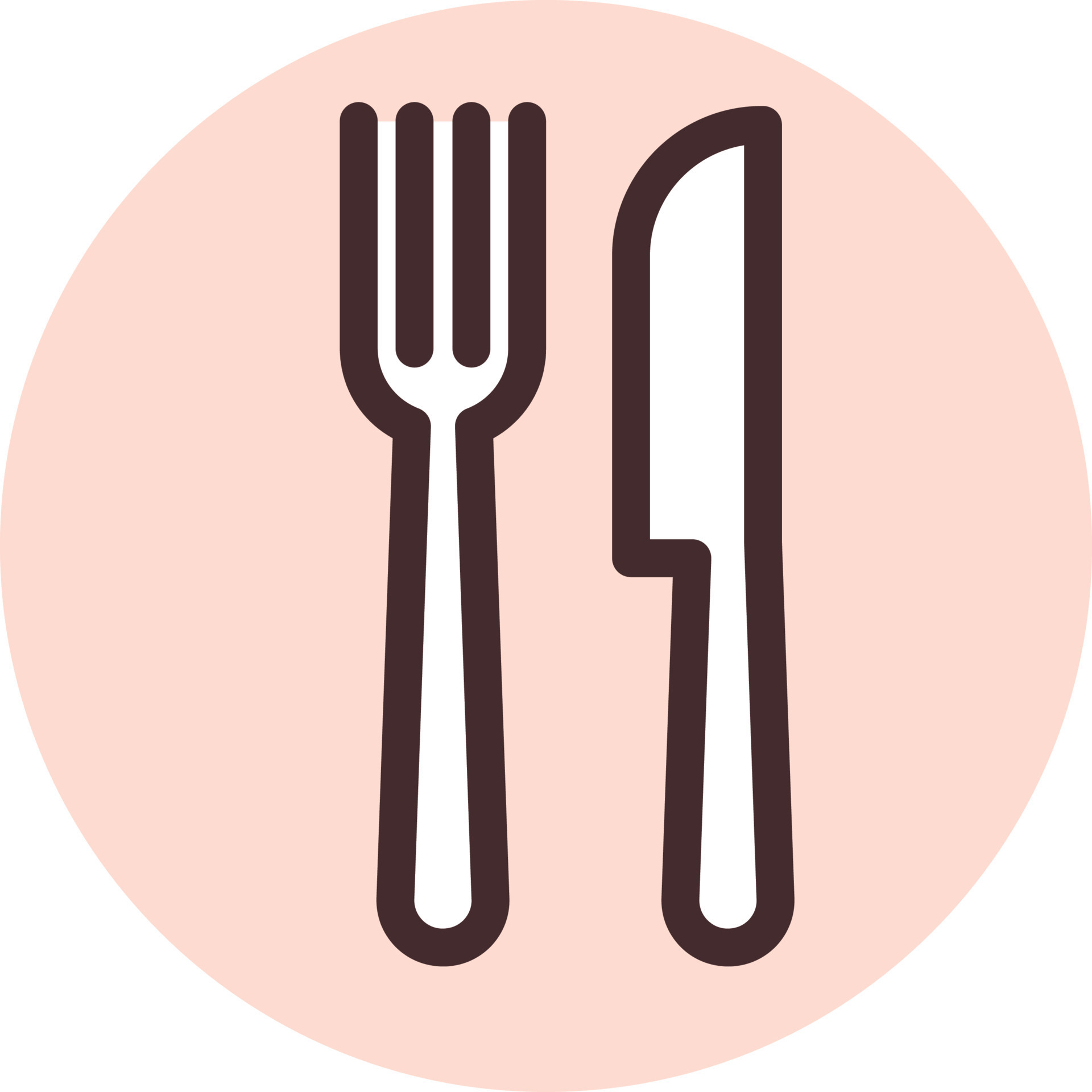 Fork and knife, illustration, vector on a white background. 13716705