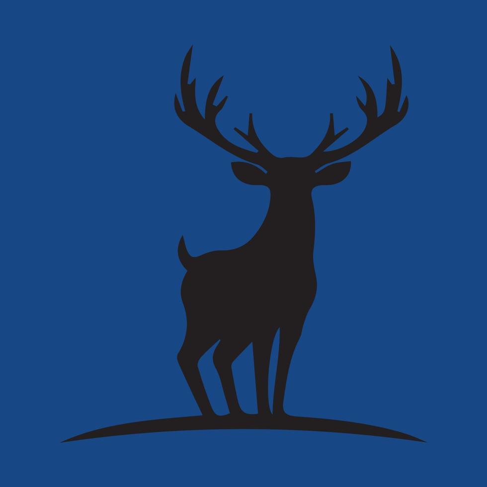 Deer design made on a blue background vector