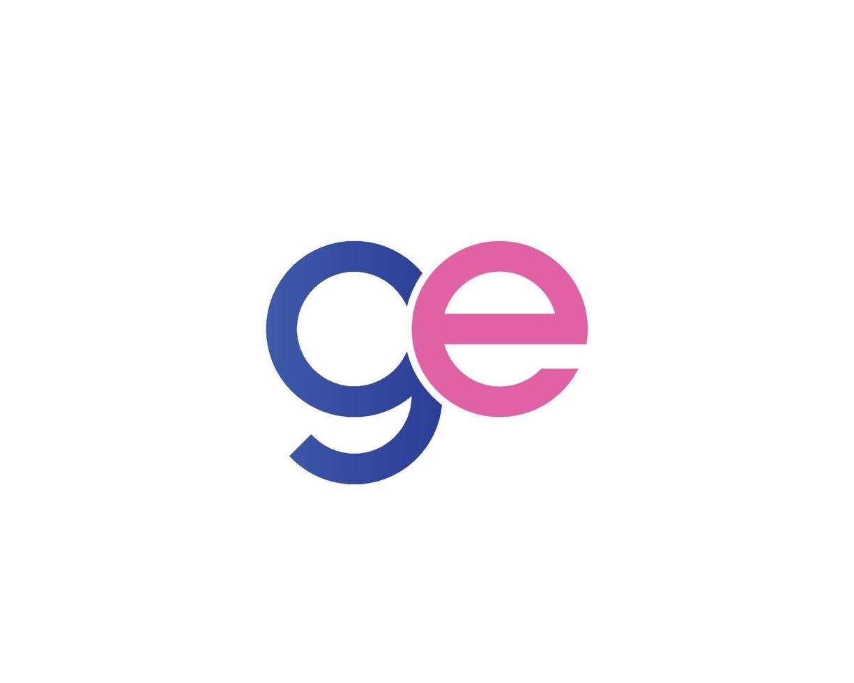GE EG Logo design vector template