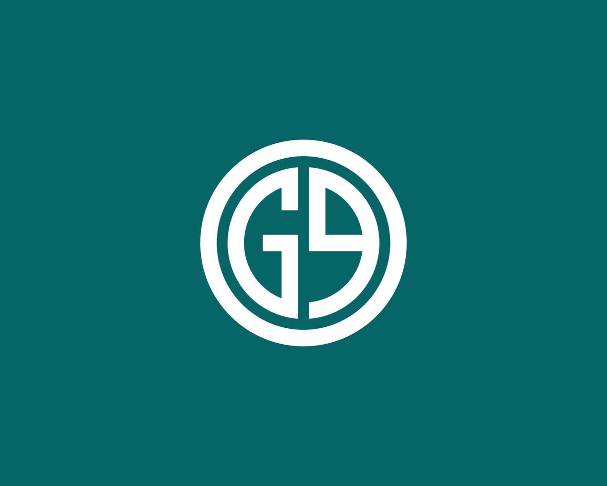 plantilla de vector de diseño de logotipo gq qg