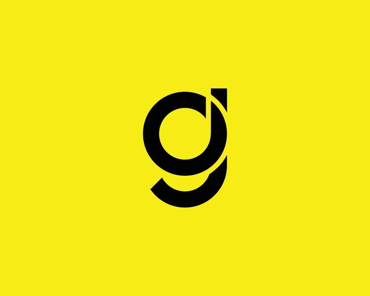 plantilla de vector de diseño de logotipo gi ig
