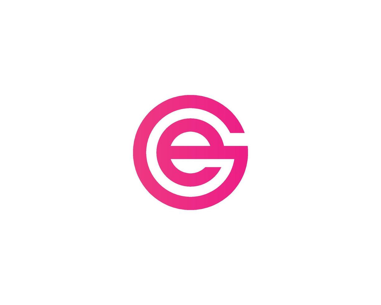GE EG Logo design vector template