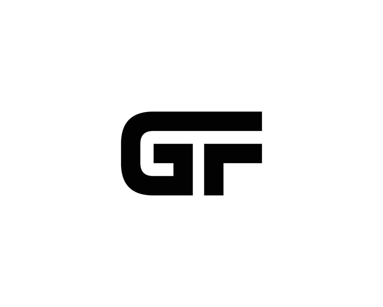 GF FG logo design vector template