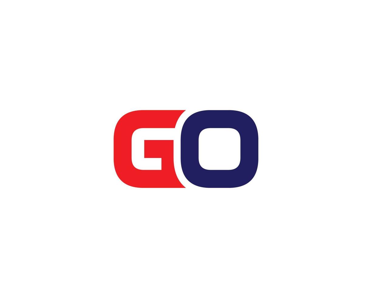 plantilla de vector de diseño de logotipo g go og