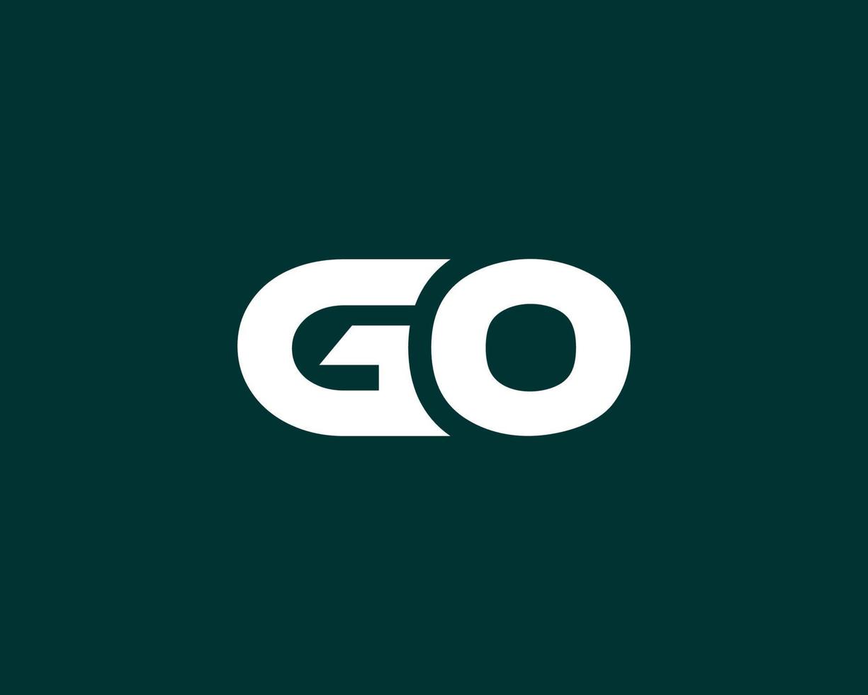 G GO OG Logo design vector template