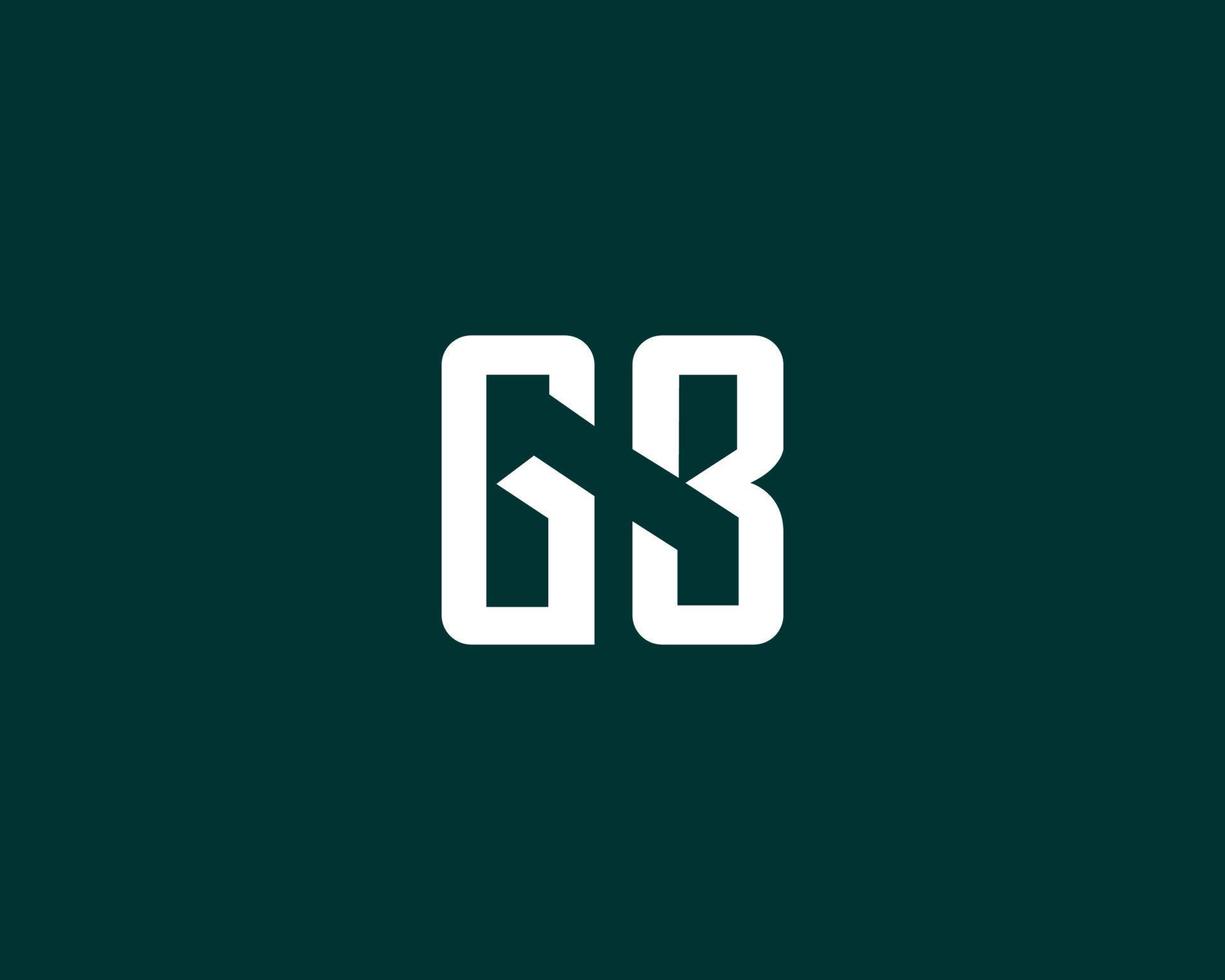 GB BG Logo design vector template