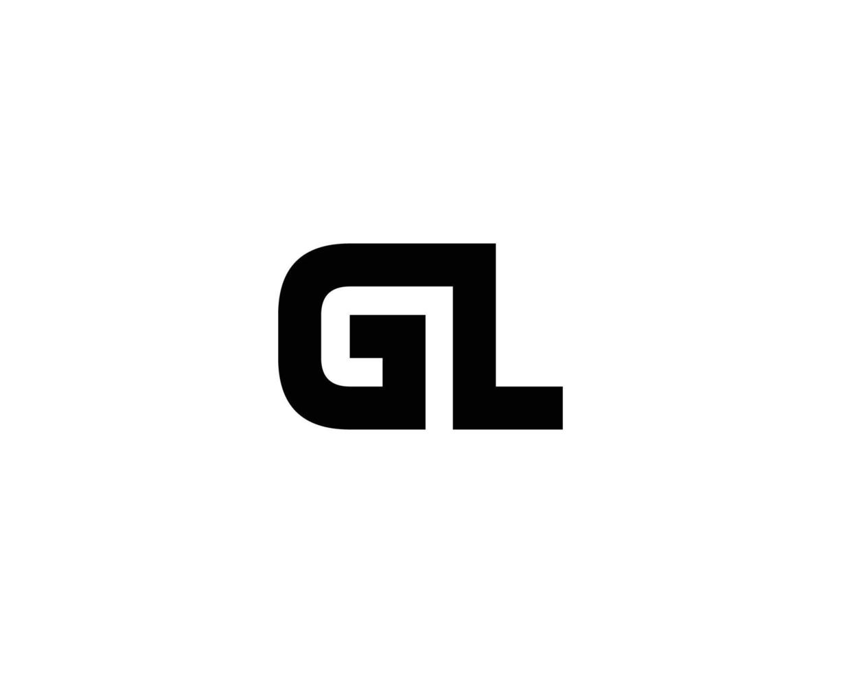 plantilla de vector de diseño de logotipo gl lg