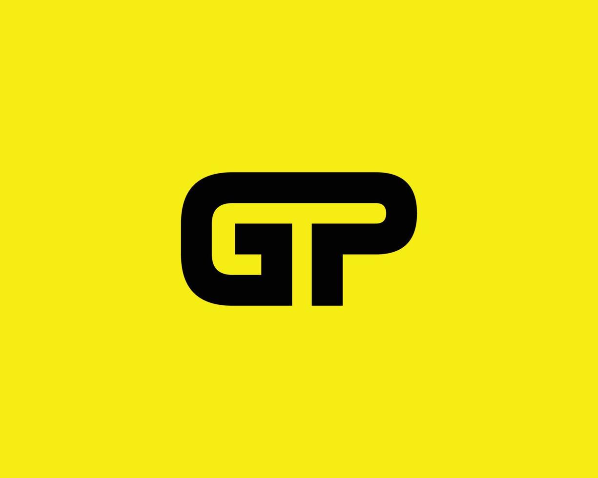 GP PG Logo design vector template
