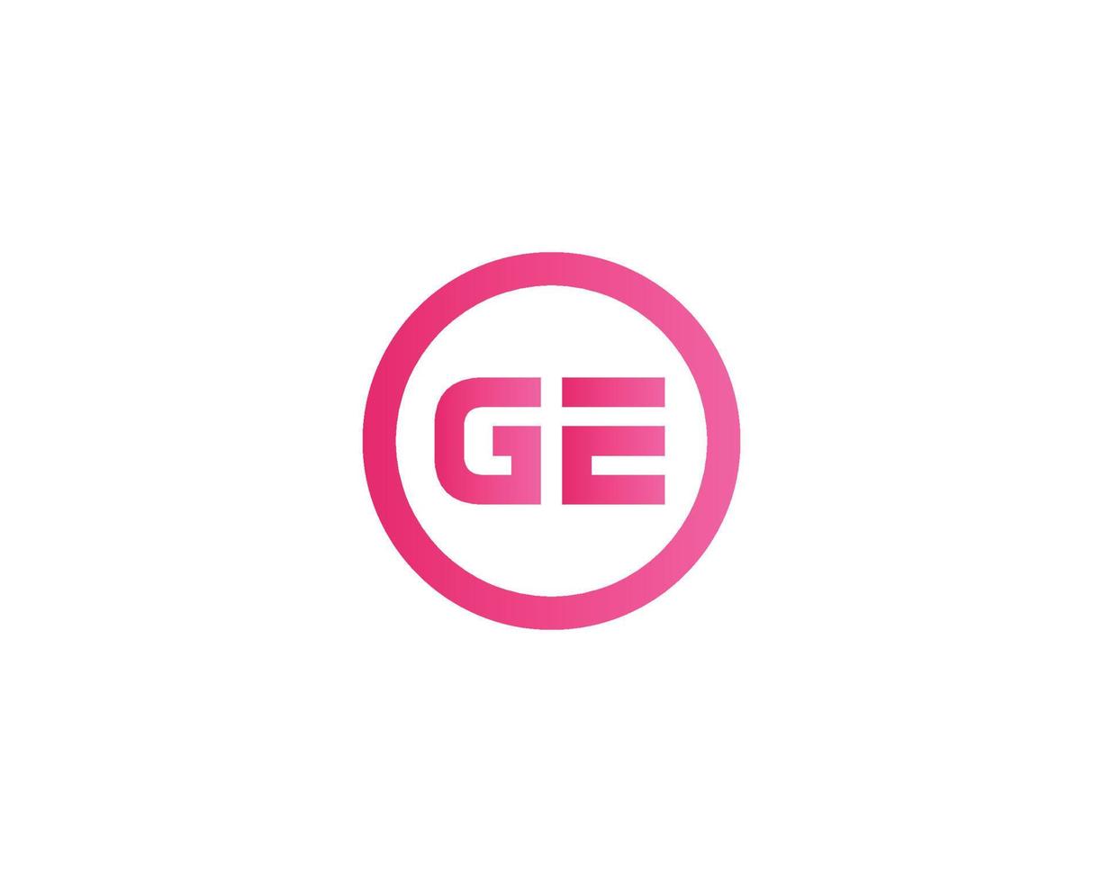 GE EG Logo design vector template