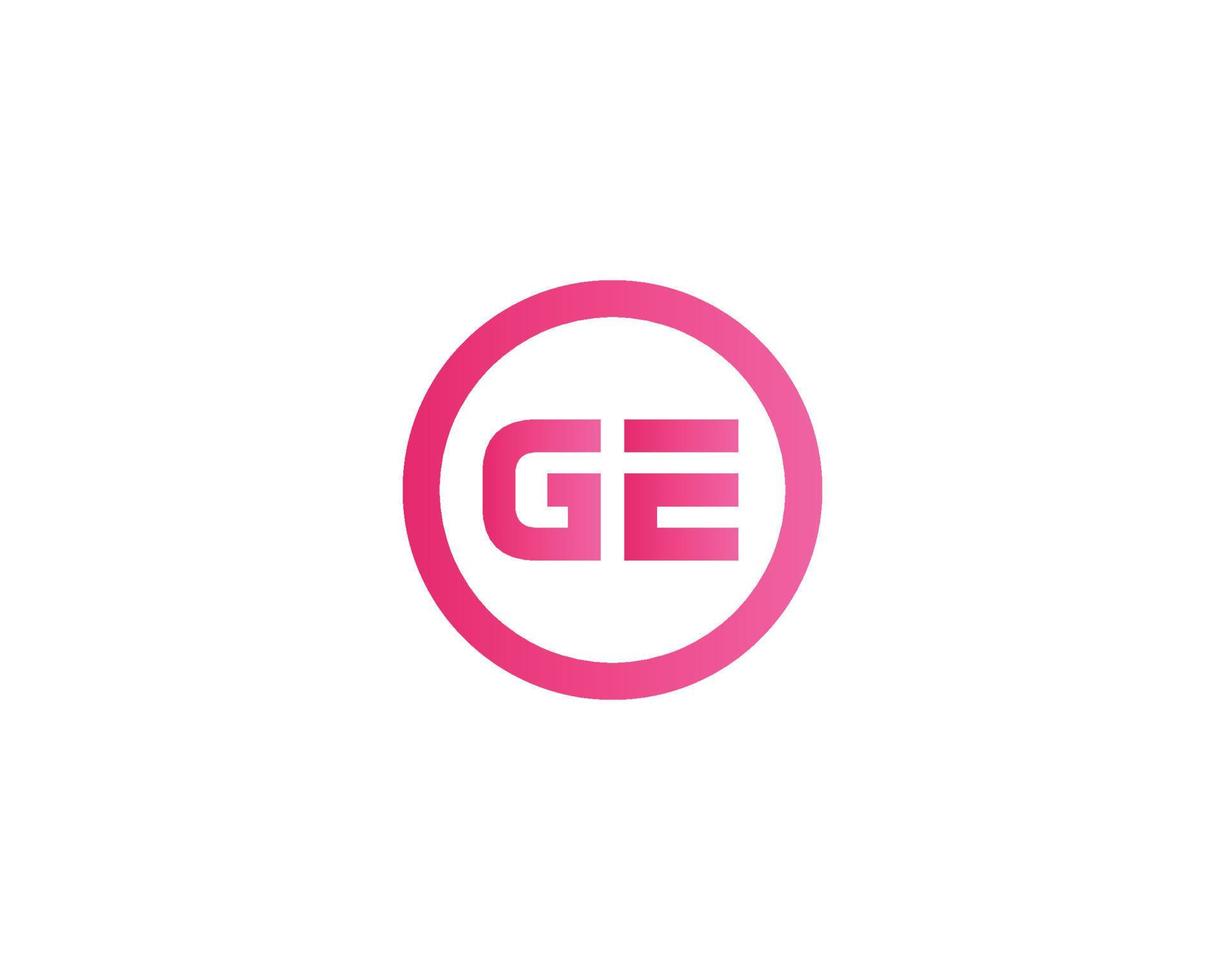 GE EG Logo design vector template