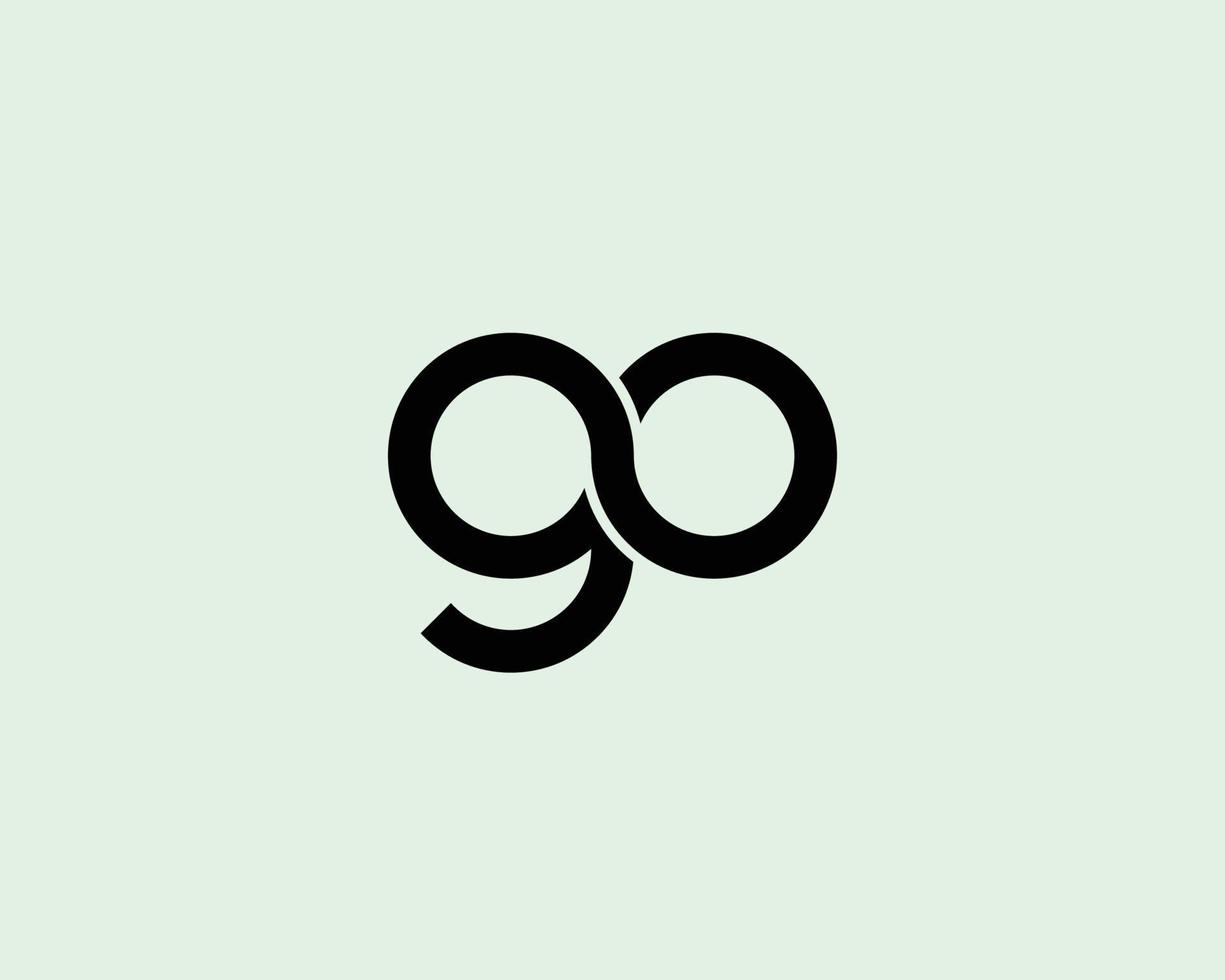 plantilla de vector de diseño de logotipo g go og