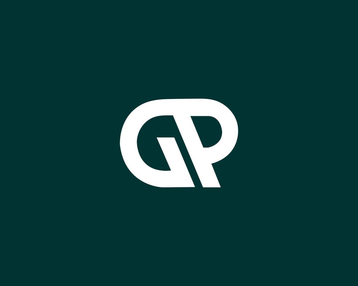 plantilla de vector de diseño de logotipo gp pg