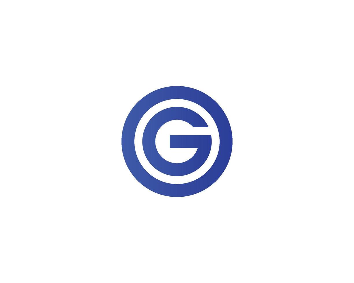 G GO OG Logo design vector template