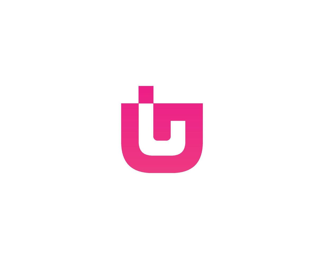 GU UG Logo design vector template