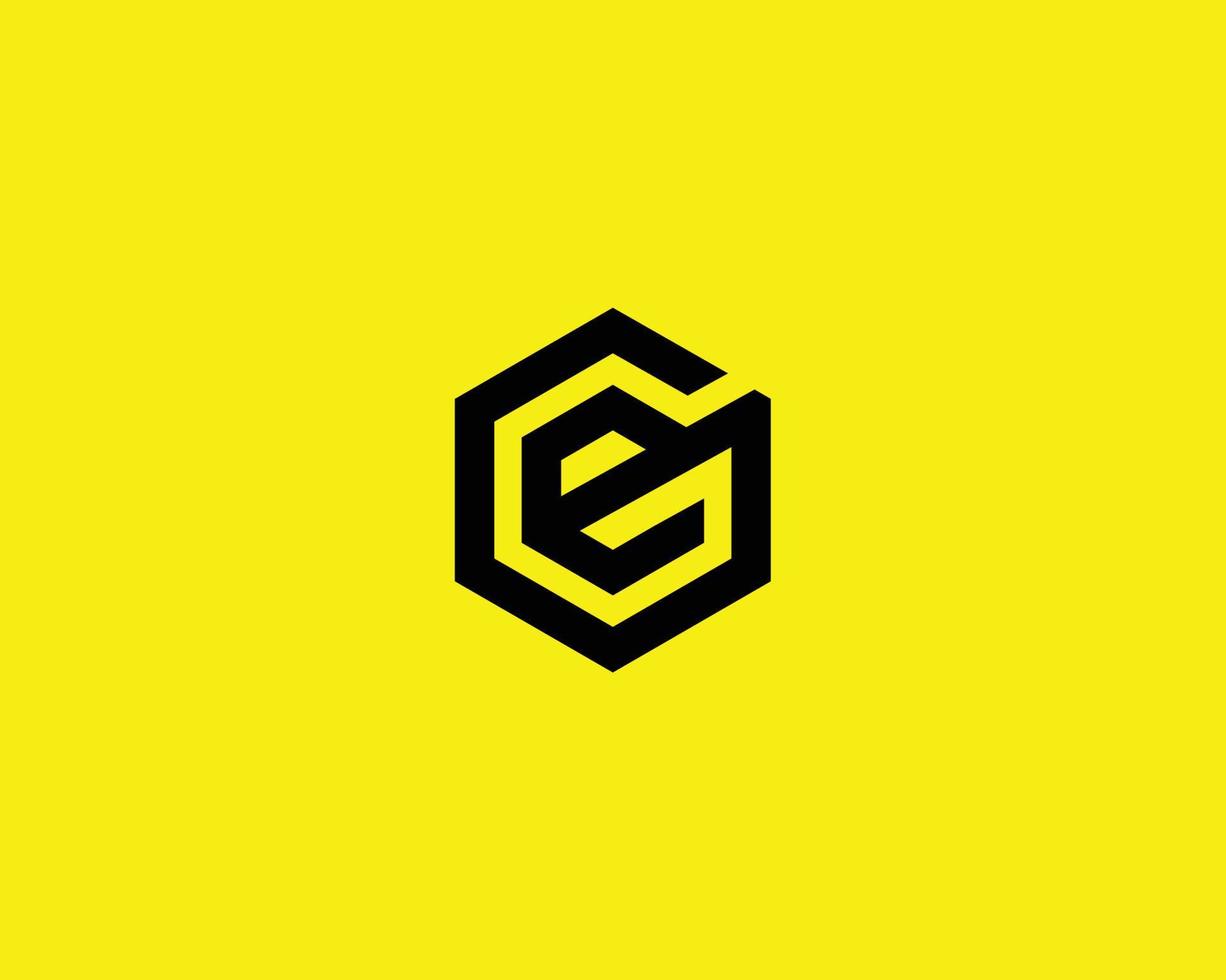 GE EG Logo design vector template