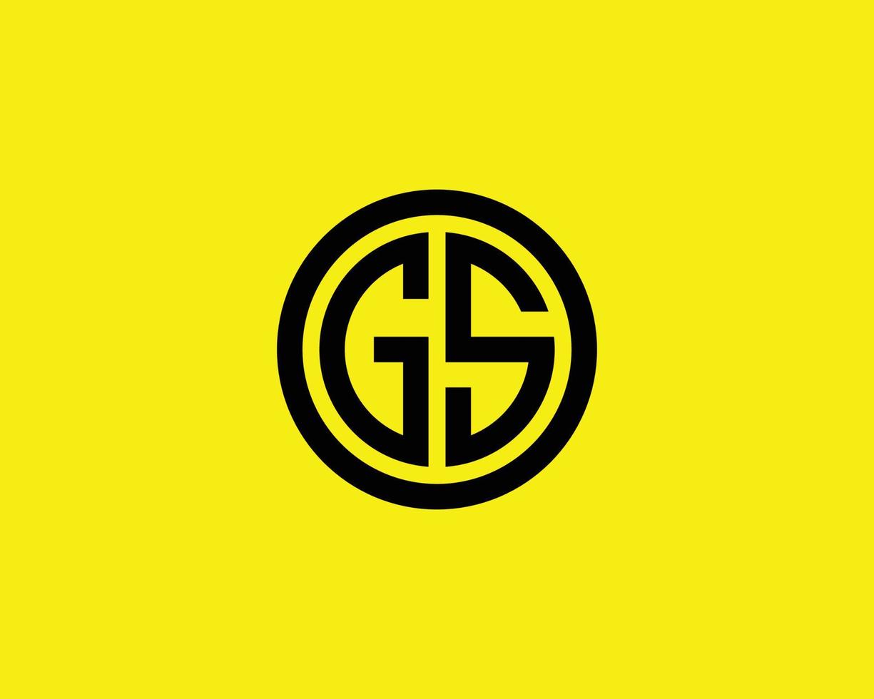 plantilla de vector de diseño de logotipo gs sg