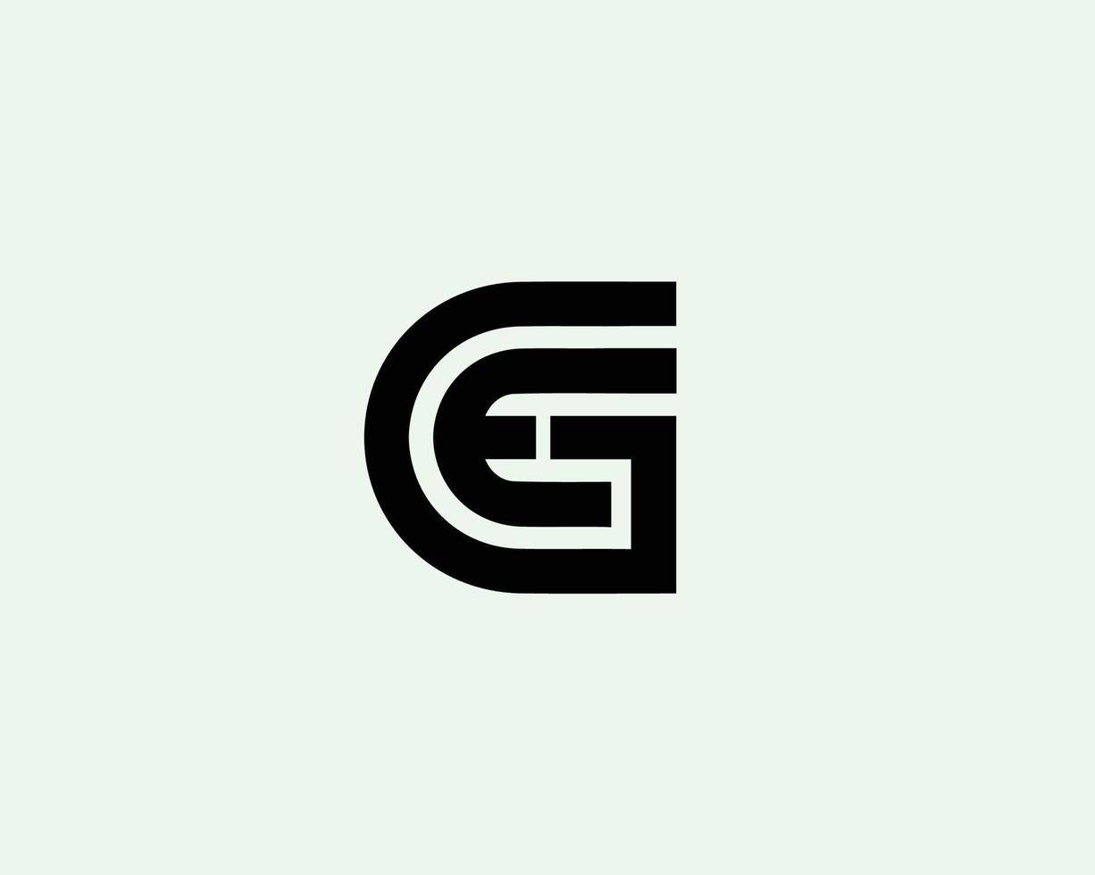 GE EG Logo design vector template