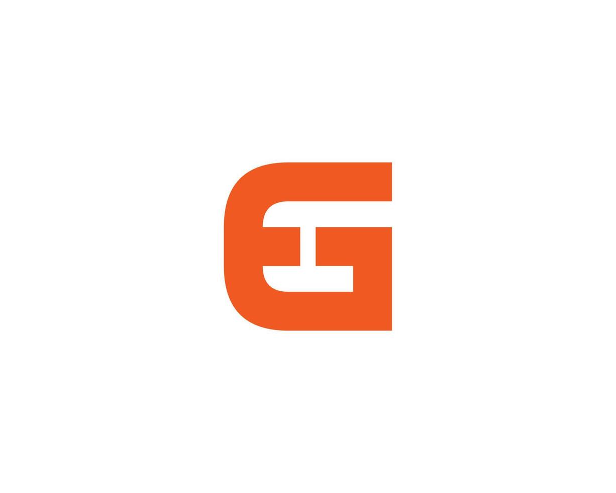 GE EG Logo design vector template