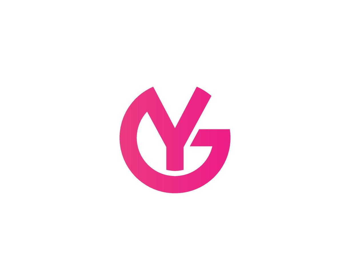 GY YG Logo design vector template