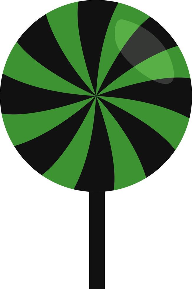 Halloween candy lolipop, illustration, vector on a white background.