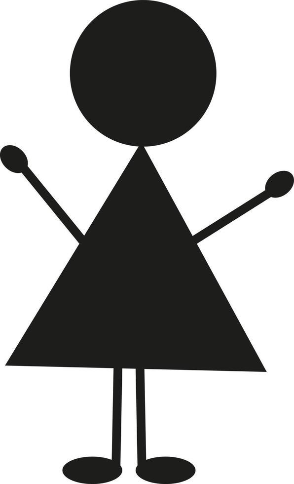 Happy family kid, illustration, vector on a white background.