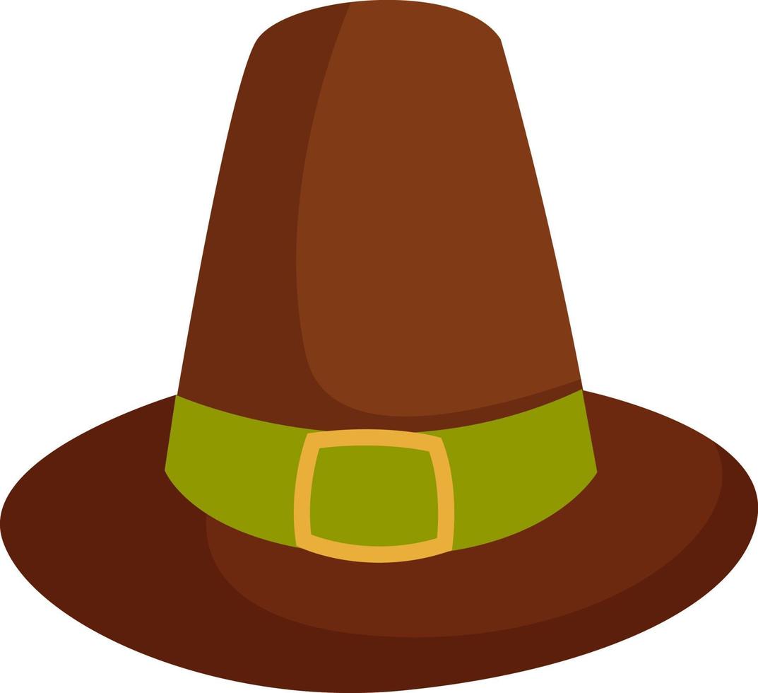 Wizard hat, illustration, vector on white background.