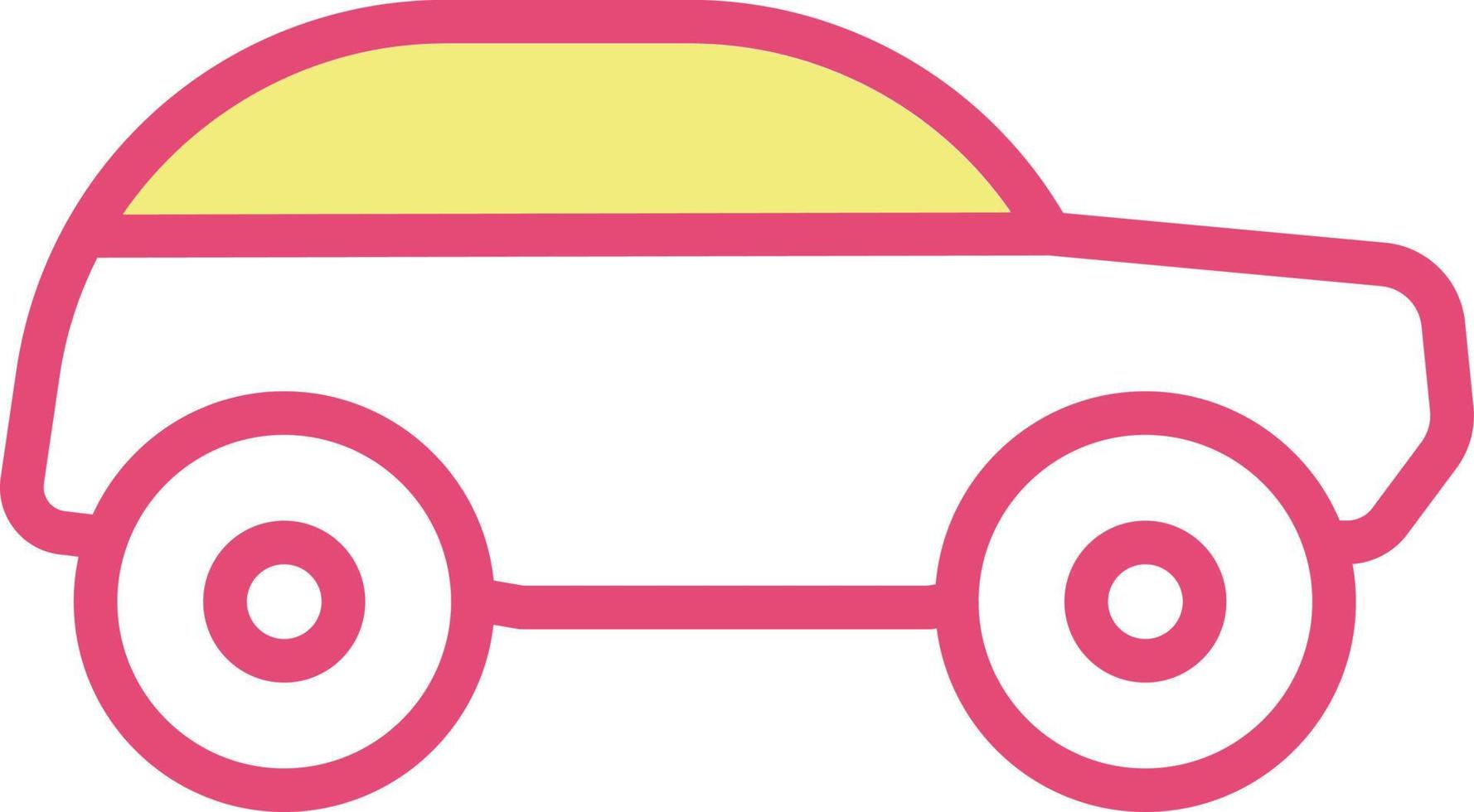 Fast red car, illustration, vector, on a white background. vector